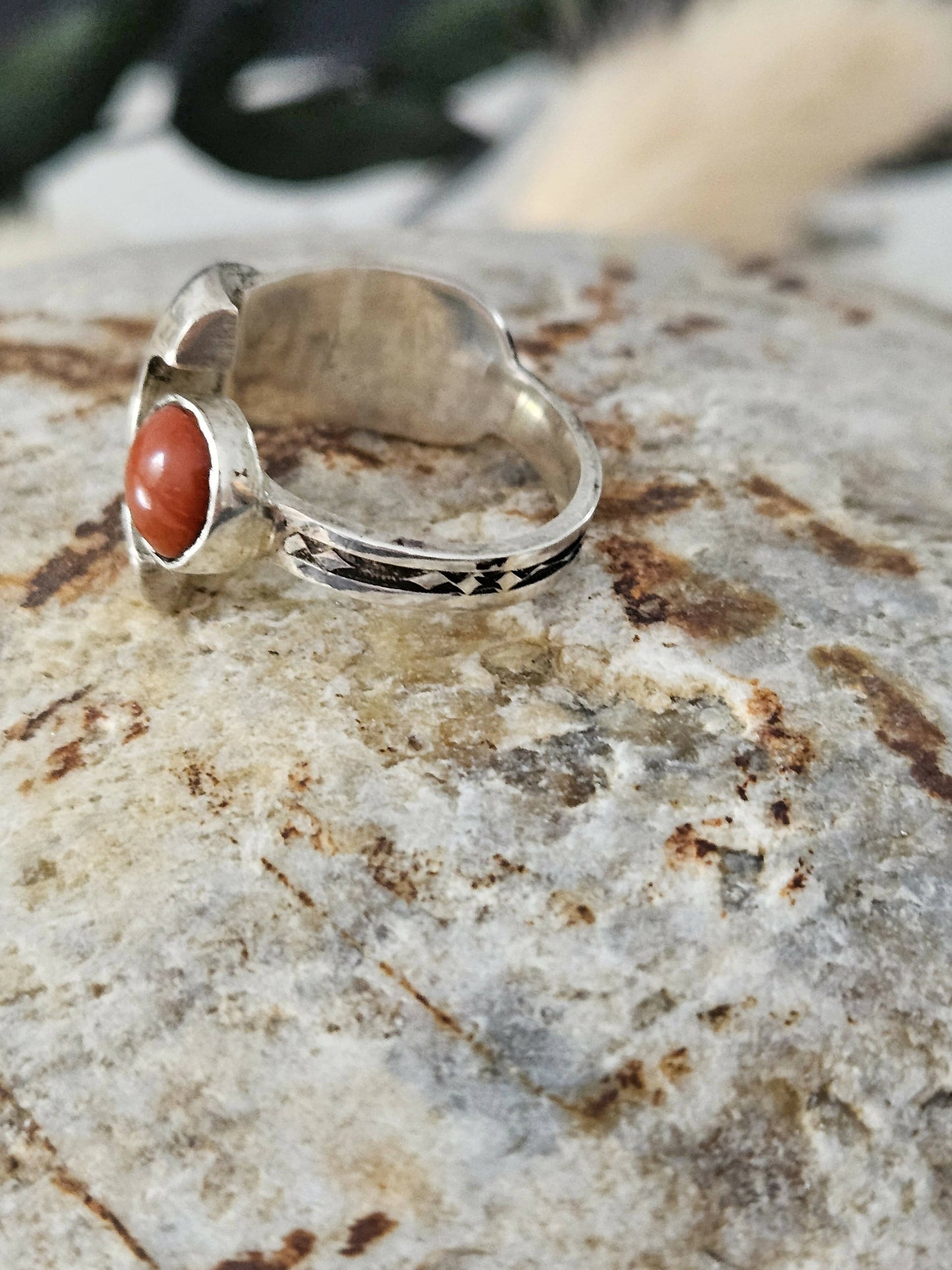 Bague touareg Cornaline