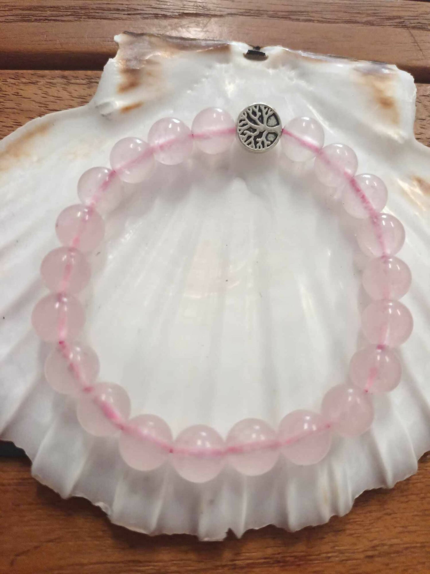 Bracelet en quartz rose