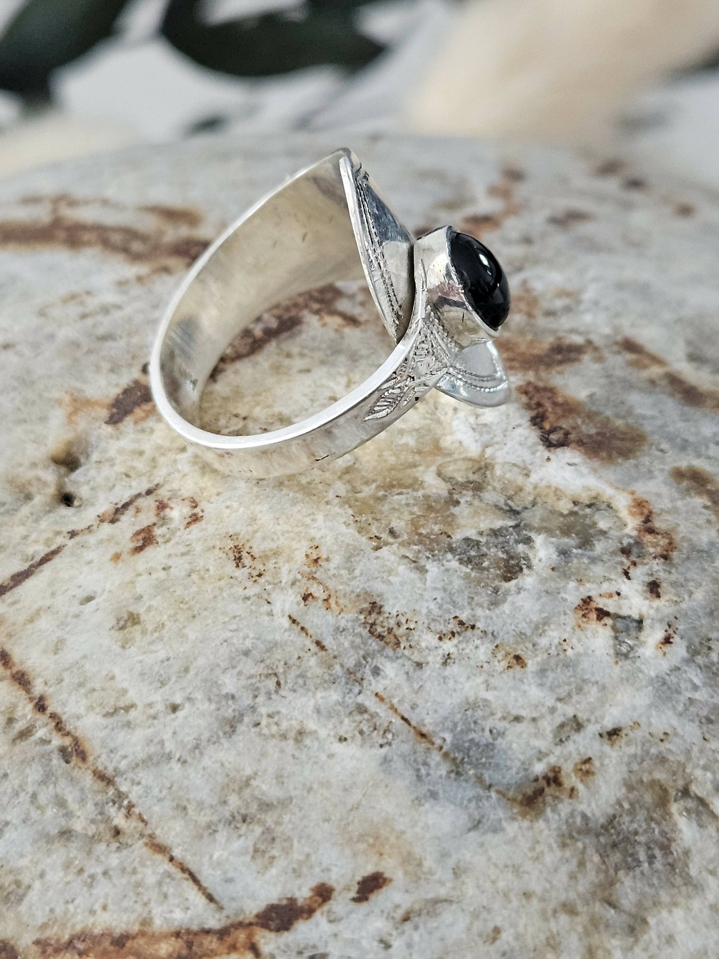 Bague touareg Onyx Noir