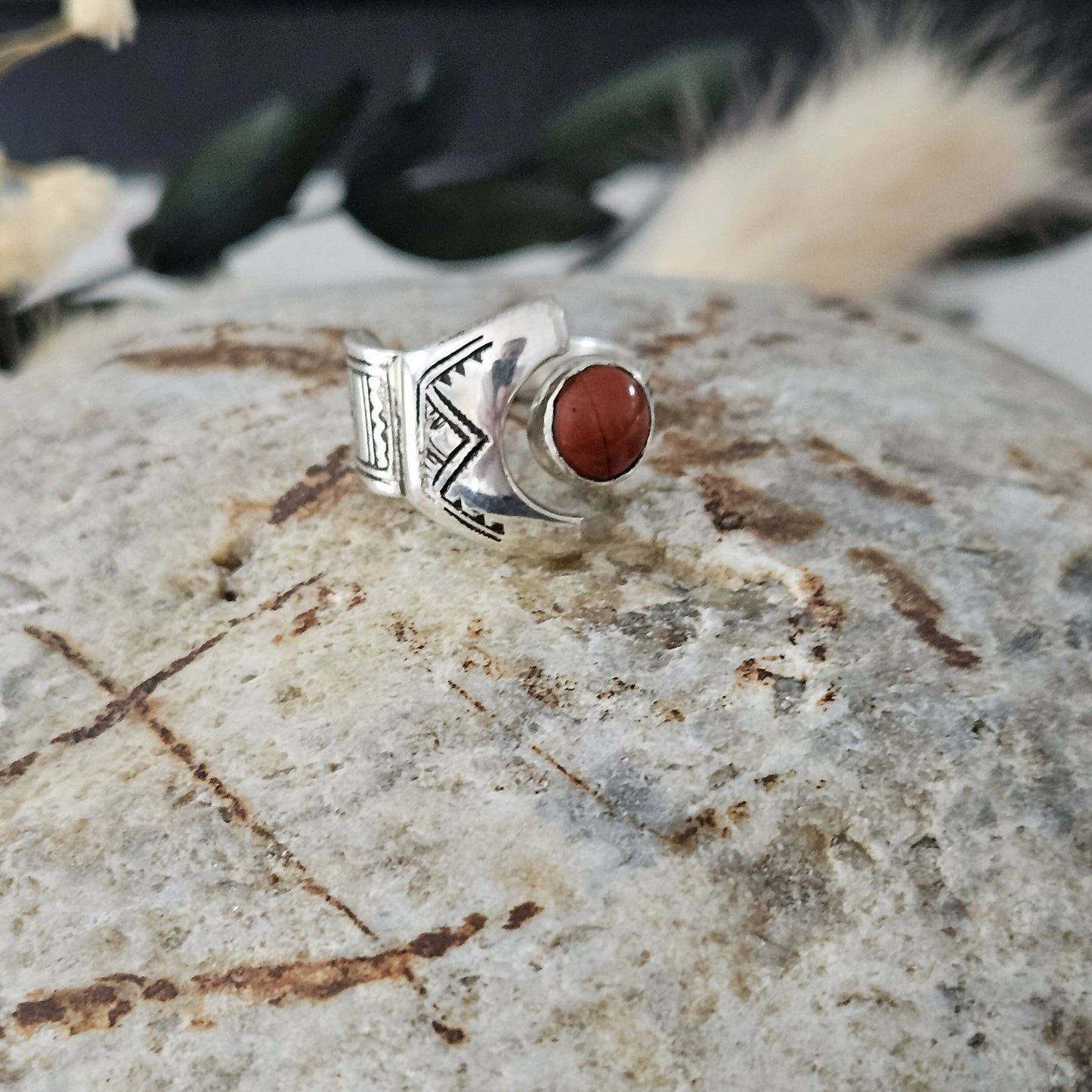 Bague touareg Cornaline