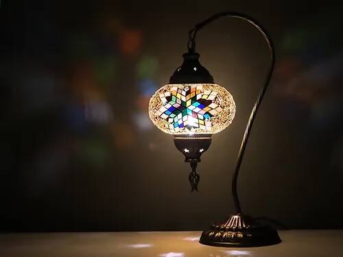 Lampe mosaïque turque