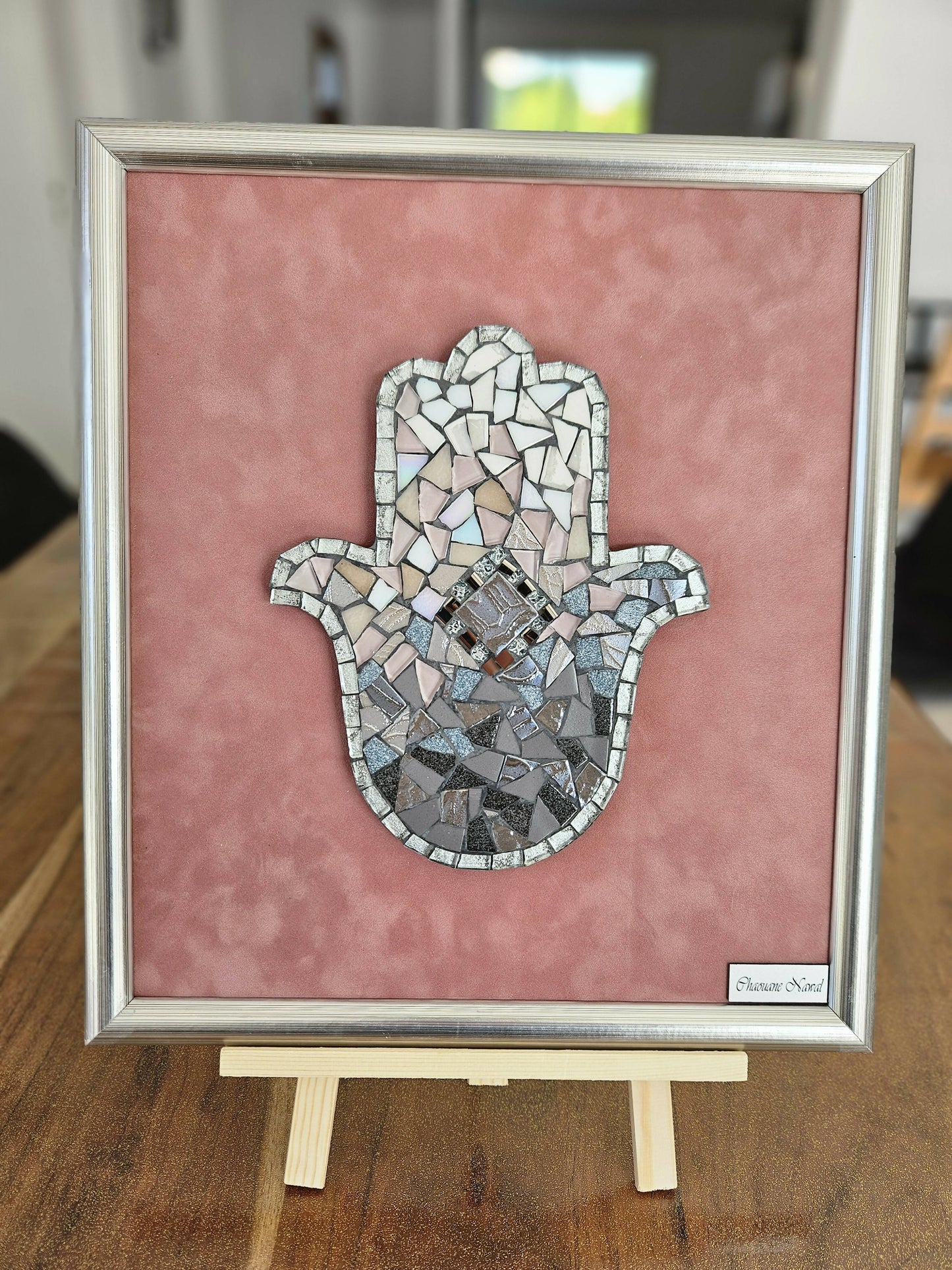 Tableau Khamsa en mosaïque