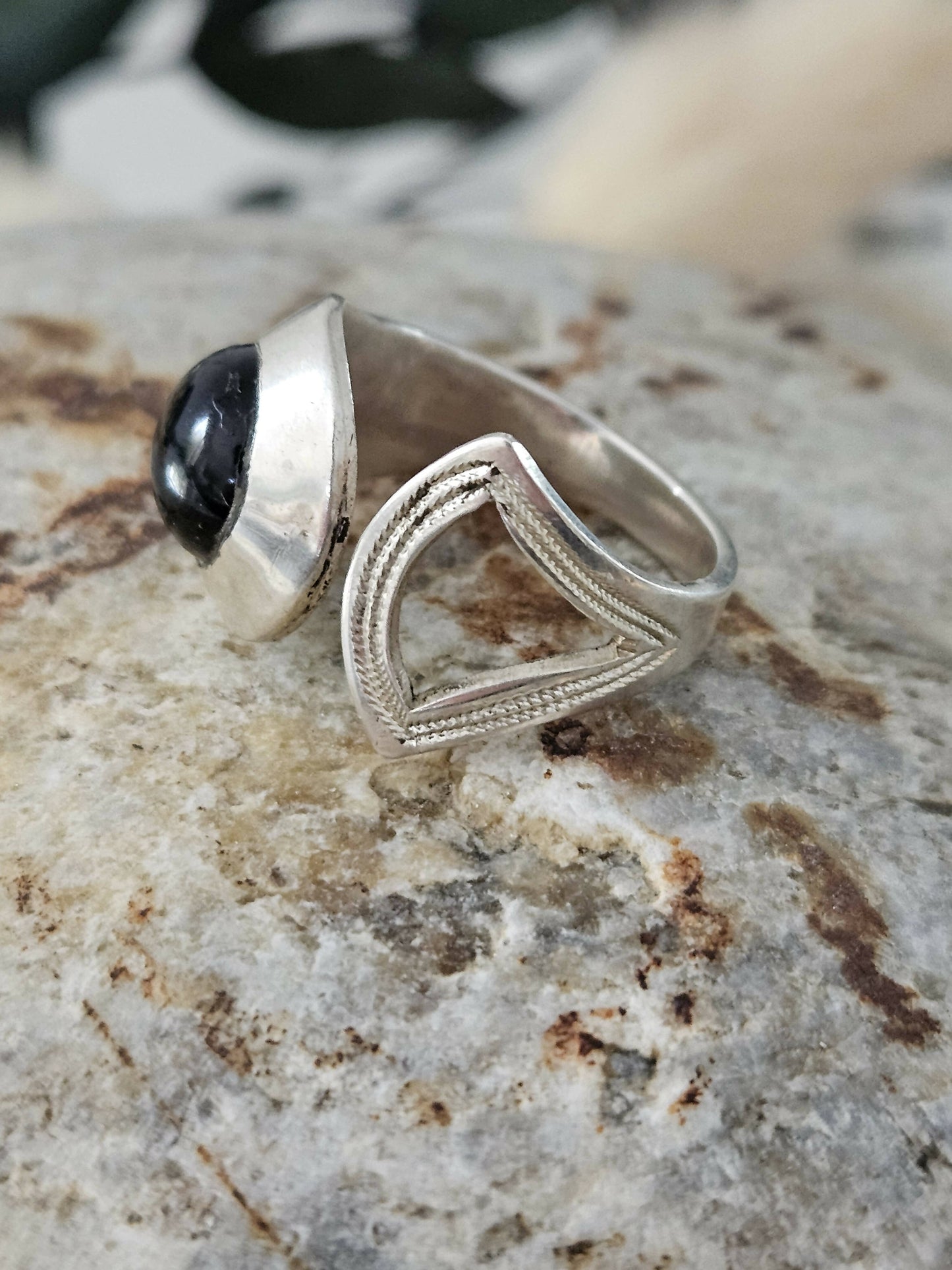 Bague touareg Onyx Noir