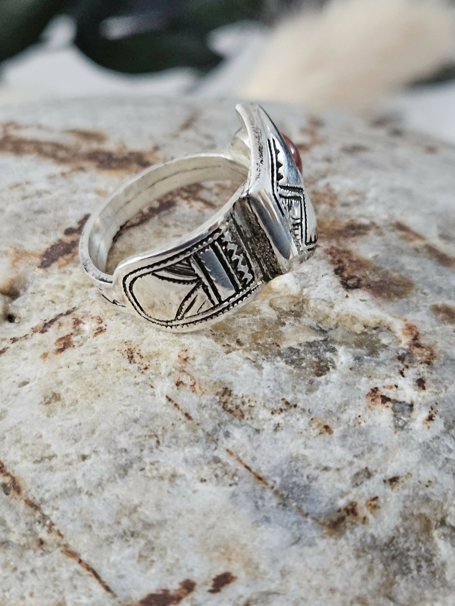 Bague touareg Cornaline