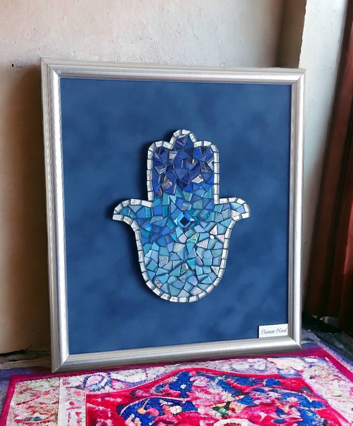 Tableau Khamsa en mosaïque