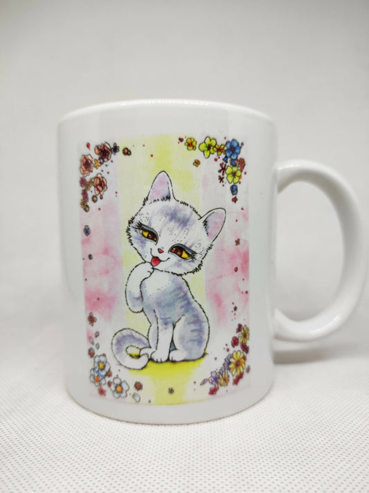 Mug Chat pastel